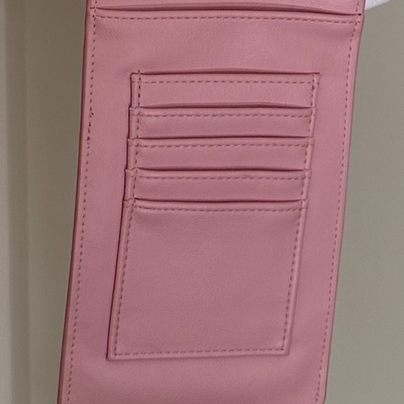 Lightly Used Credit Card and Phone Cross Body Wallet -Pink - Picture 6 of 6